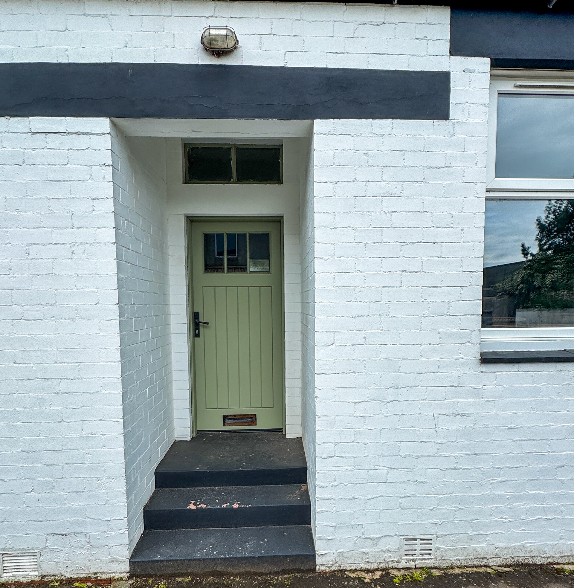 2026, May. Kilmaurs Creamery photos from site visit-entrance to the offices. (Photos by Peter Roper, visit by courtesy of Fiona Edgar)