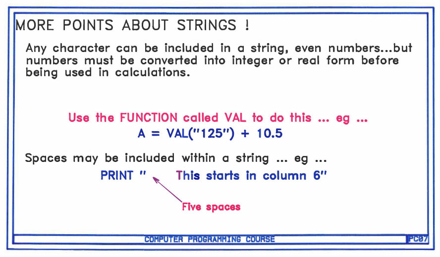 1987 - BASIC Programming Course devised by Peter Roper for management at South Morden Processing. We had despatch and weighbridge systems running under CP/M (MP/M) and the first IBM PC's were just beginning
