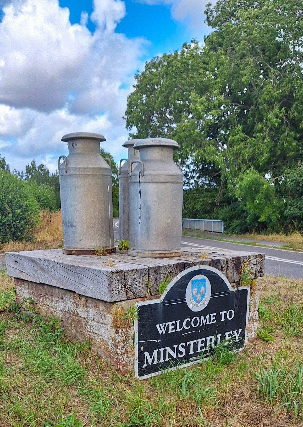 2025 Minsterley Village sign (Courtesy Caroline Holloway)