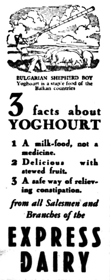 1935 Express Dairy advert in Lewisham Borough News - Tuesday 19 February (Courtesy of THE BRITISH LIBRARY BOARD)