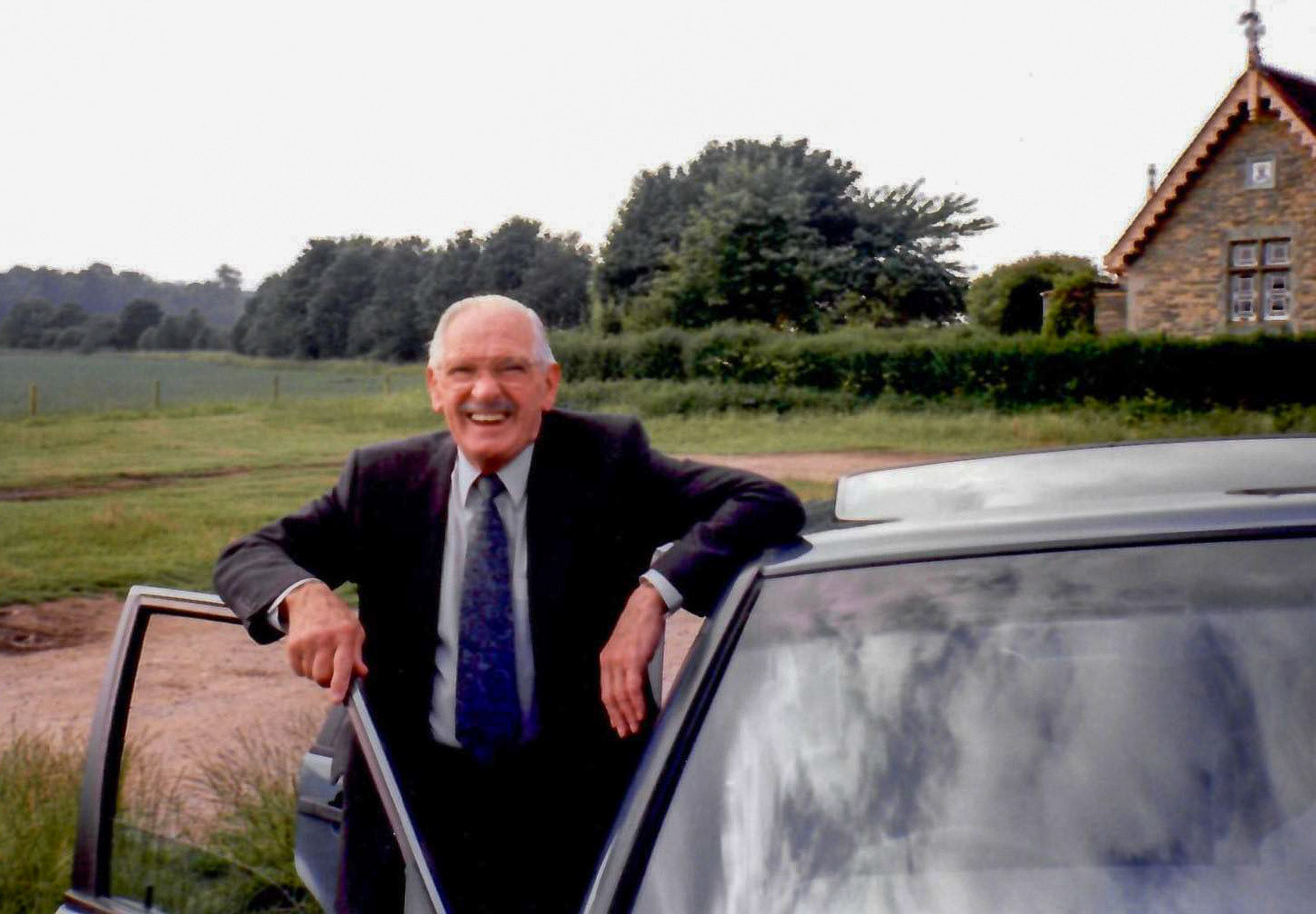 1991 DAVID MUSGROVE after retirement in York, courtesy Nikki Doyle, who comments 'My Mum Jenny Spurling worked at Express Dairy for Mr Musgrove. Although his name was Joseph David, I knew him and his wife as Uncle David and Auntie Elsie and they were as good as grandparents to me, my son is named Joseph after him. He was truly the most amazing man and I miss him very much. He ALWAYS wore a suit and tie, even when cooking me dinner when I stayed with them and doing gardening!'