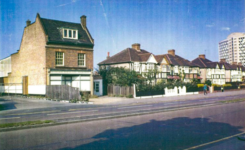 1973 Morden Press, in London Road opposite Morden Court Parade. "Express Dairy vehicles were kept at the rear. Madeline Healey remembered the horses there in her childhood." (Courtesy Bill Rudd, Merton Historical Society)