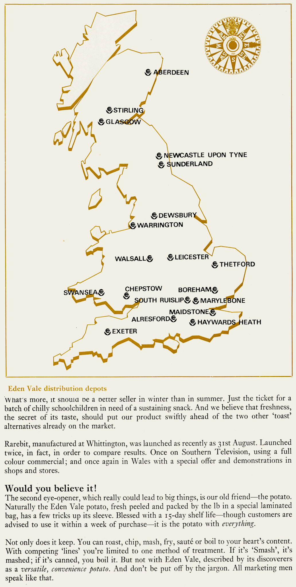 1970 Update on Eden Vale, now a national supplier of dairy products. (Express News Autumn)