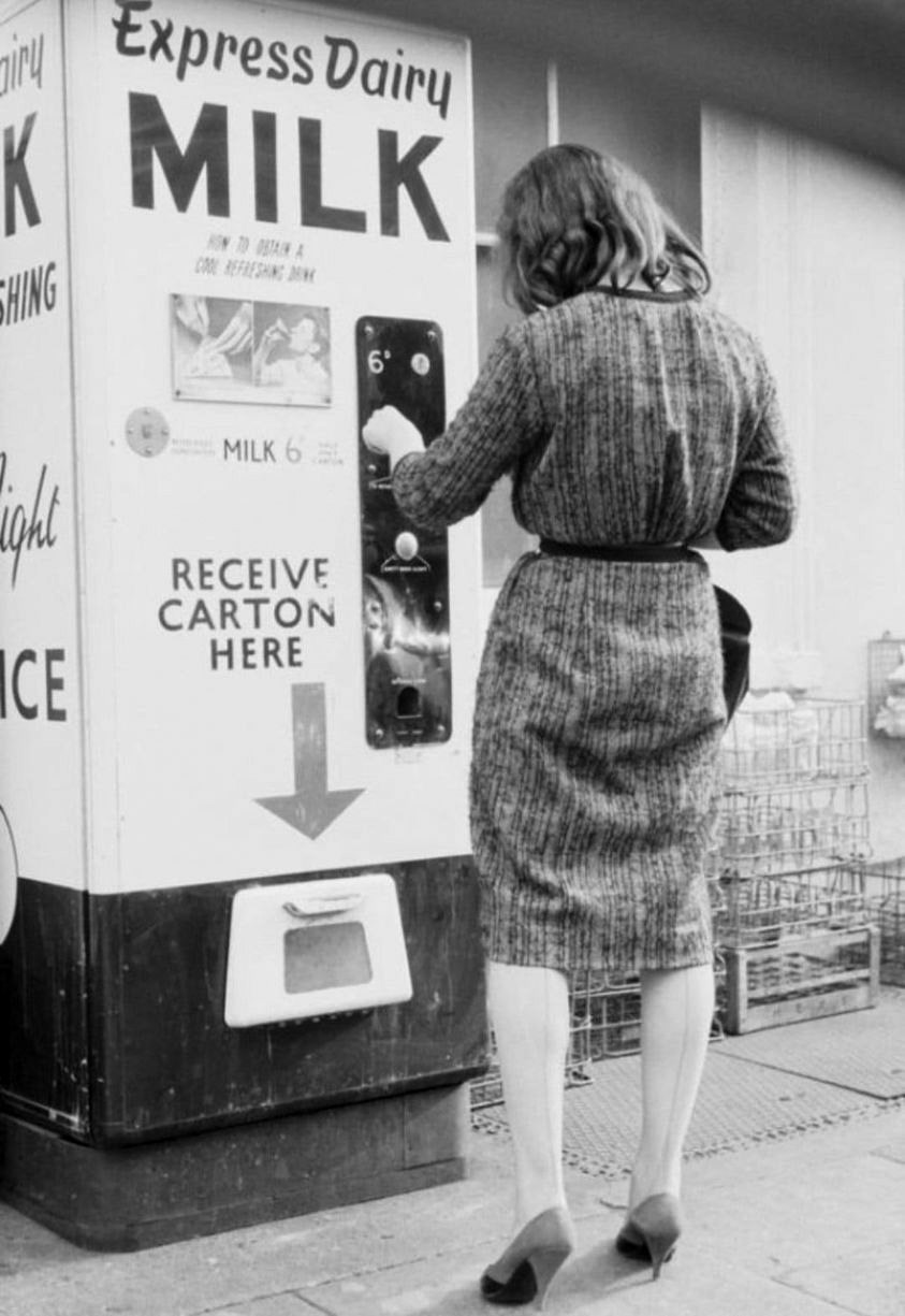 1960's ? Express Milk Vending machine