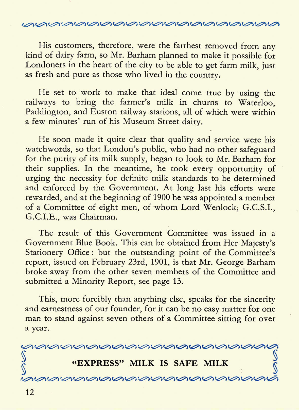 1956 Express Salesman's Manual, Fourth Edition published 1954, presented to Roger Gillard, Orpington Depot