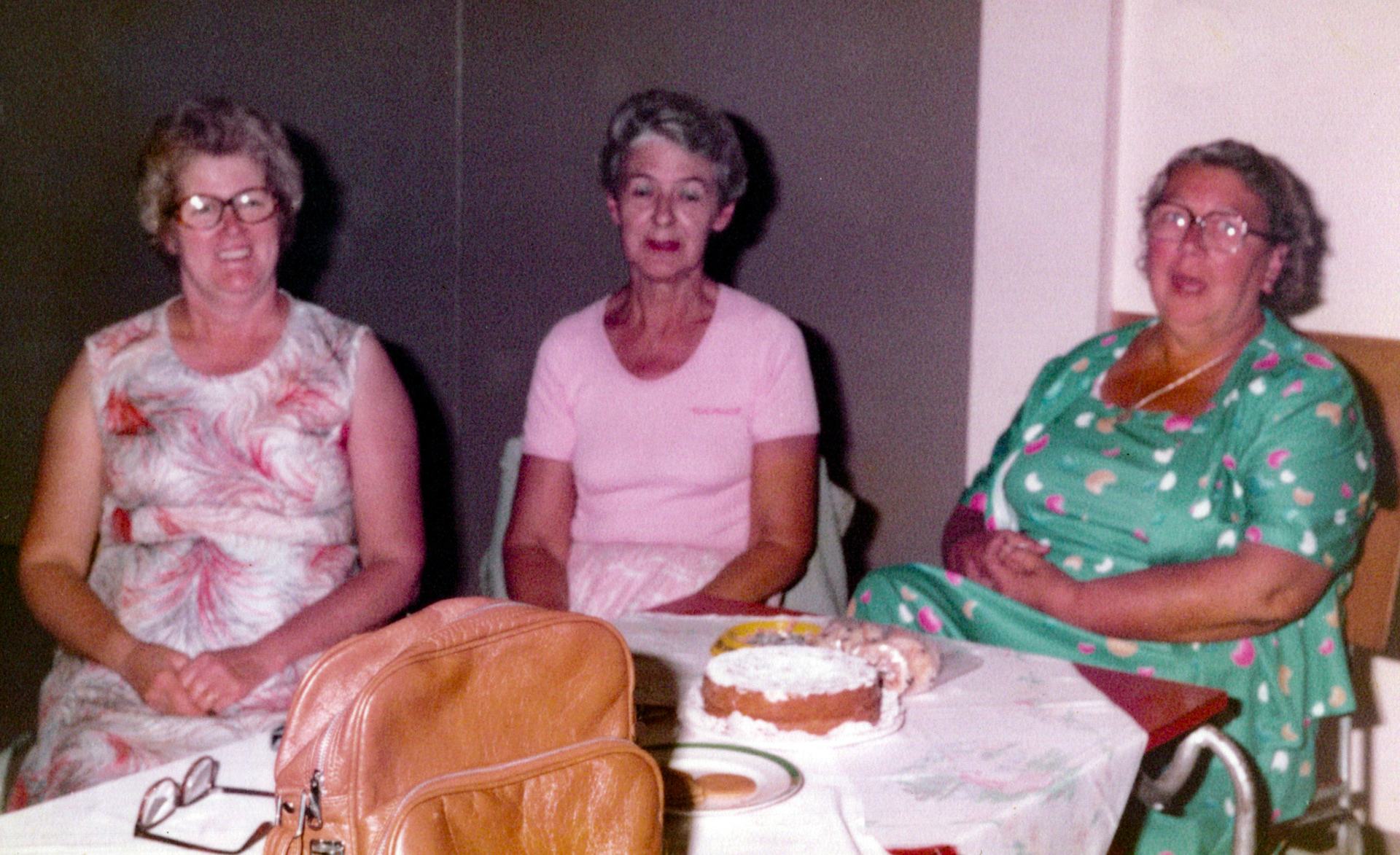 1980's Minsterley British Legion. Kevin Williams comments "My mum Doreen Williams, Emily Williams, Mary Roberts." (Courtesy Joe Lyons)