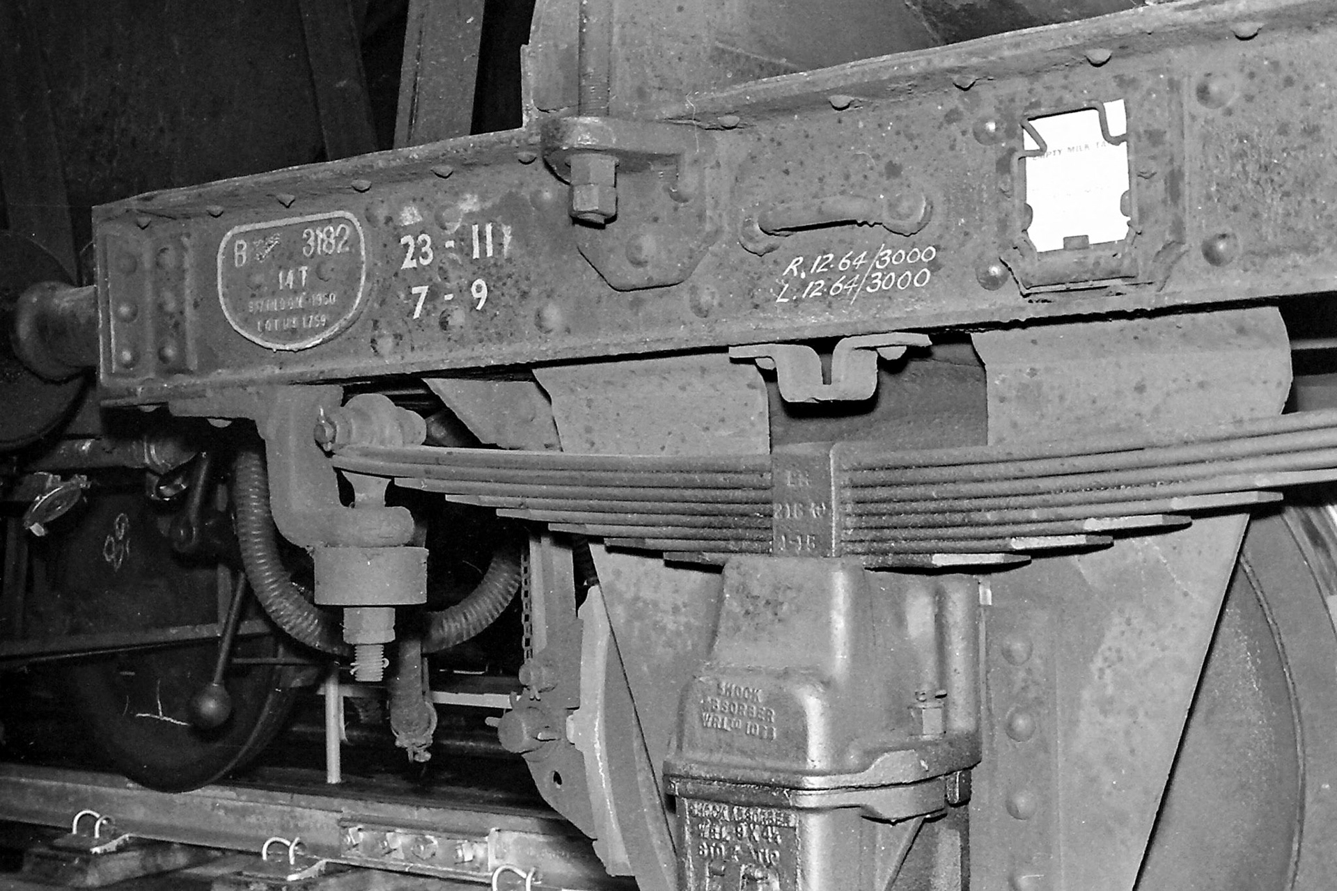 1970's Closeups of milk tankers being unloaded at South Morden. (Photographer Sam Jones)