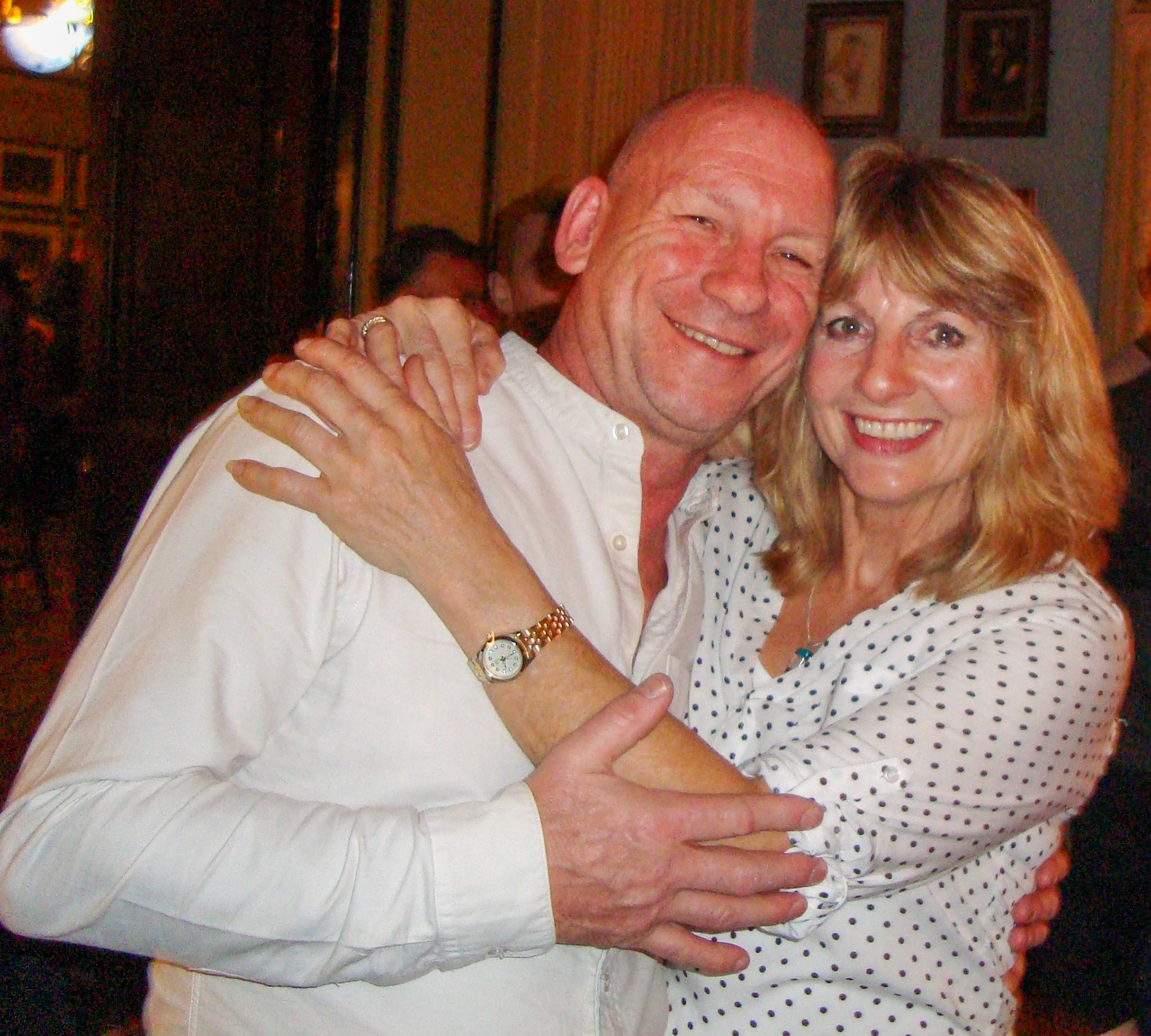 2016 Exeter Staff Reunion, The Imperial.  Paul Baxter and Jane (?), Receptionist. (Courtesy Phillip Budd)
