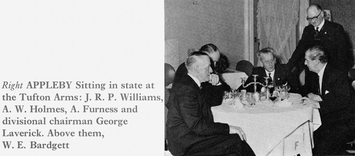 1969 Appleby Long Service Dinner at the Tufton Arms. (Express News Summer)