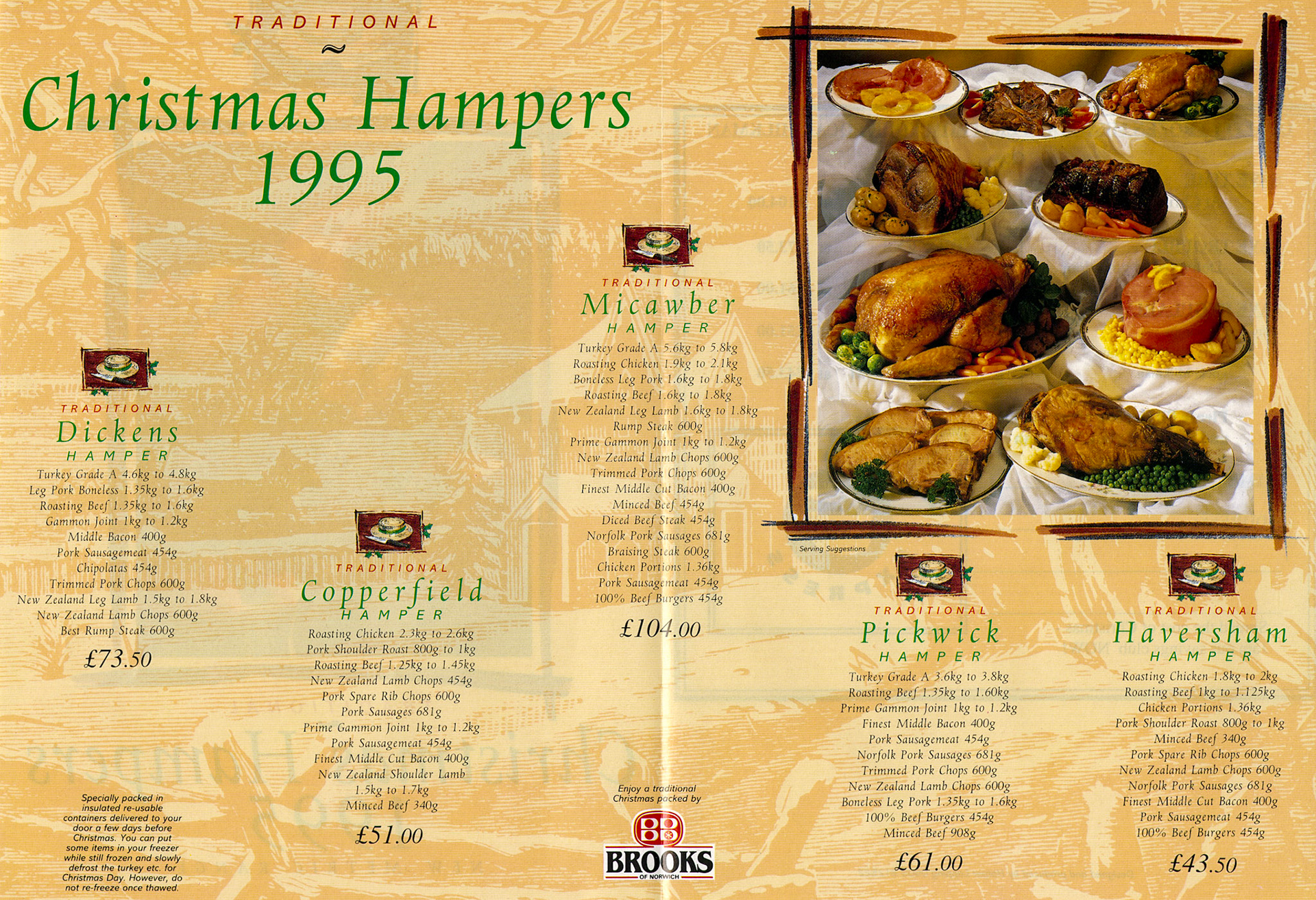 1995 Christmas Hampers leaflet (Courtesy Paul Luke)