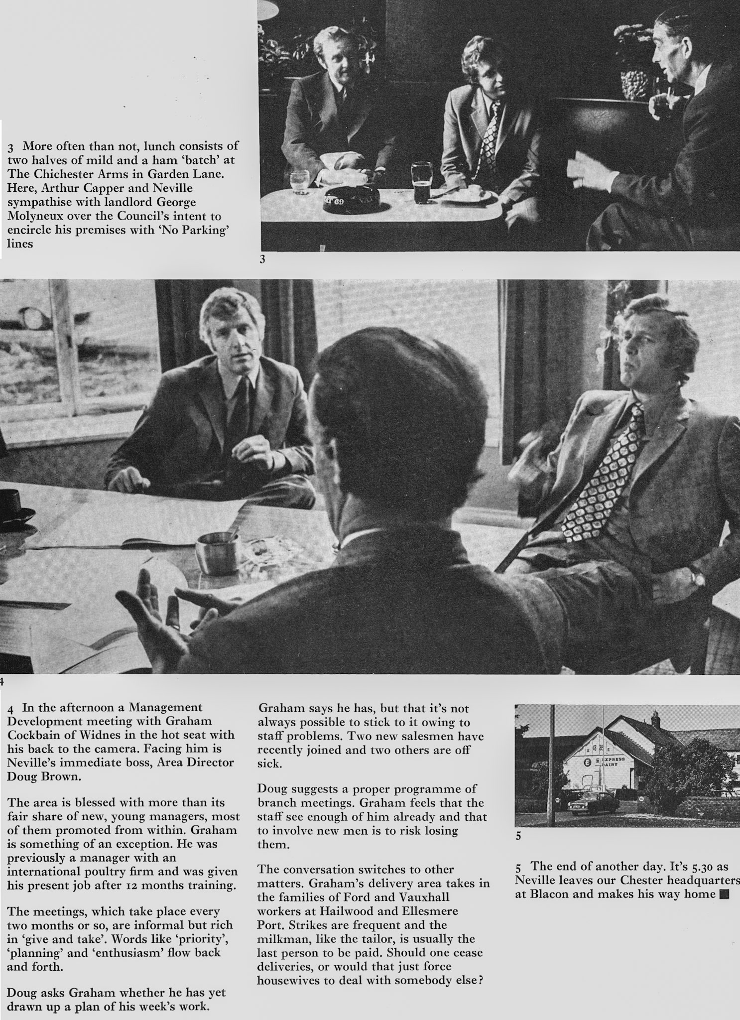 1973 Profile of Neville Lomas, Cheshire Retail Area Manager. (Express News Autumn)