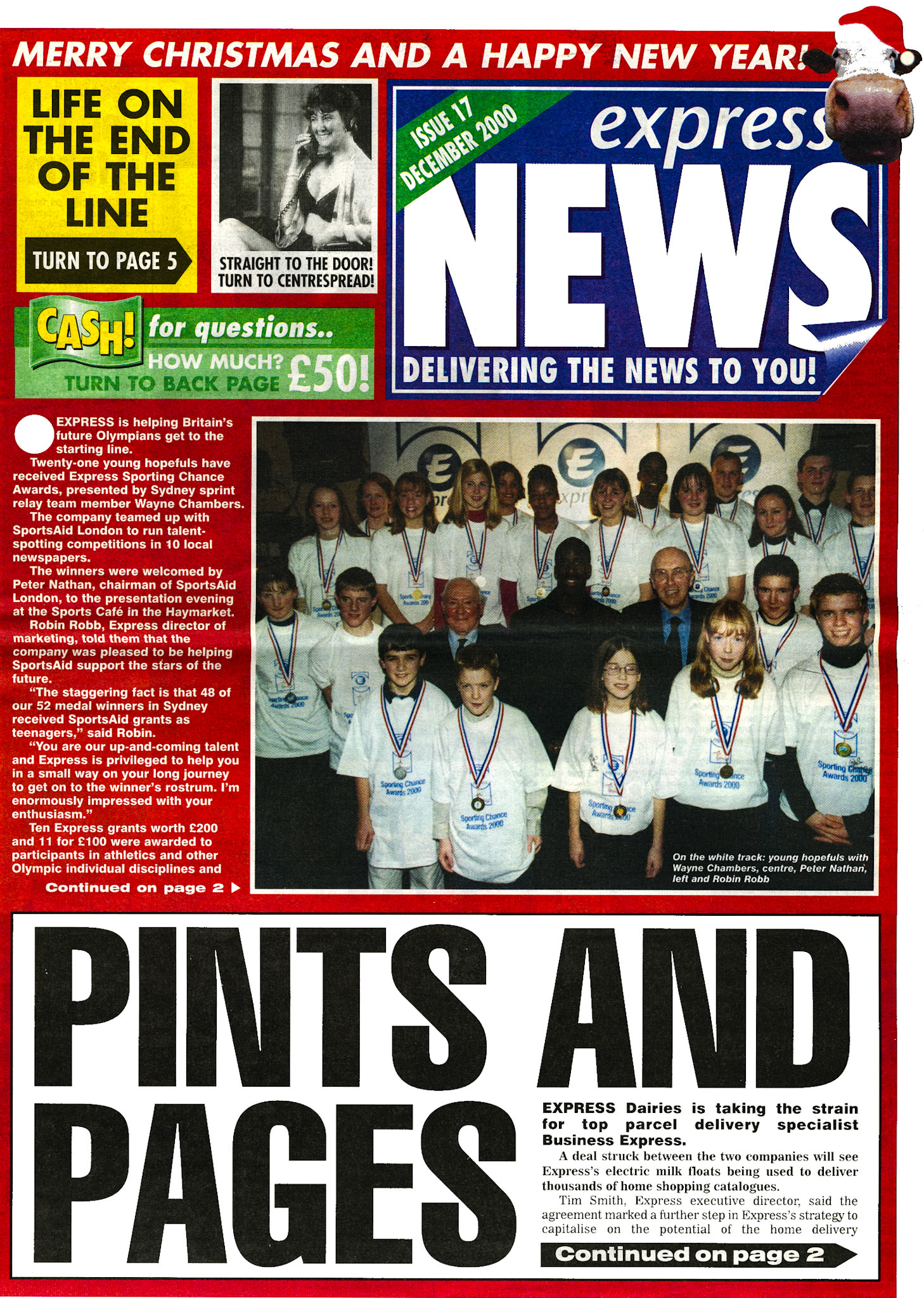 2000 December-Express News Front Cover