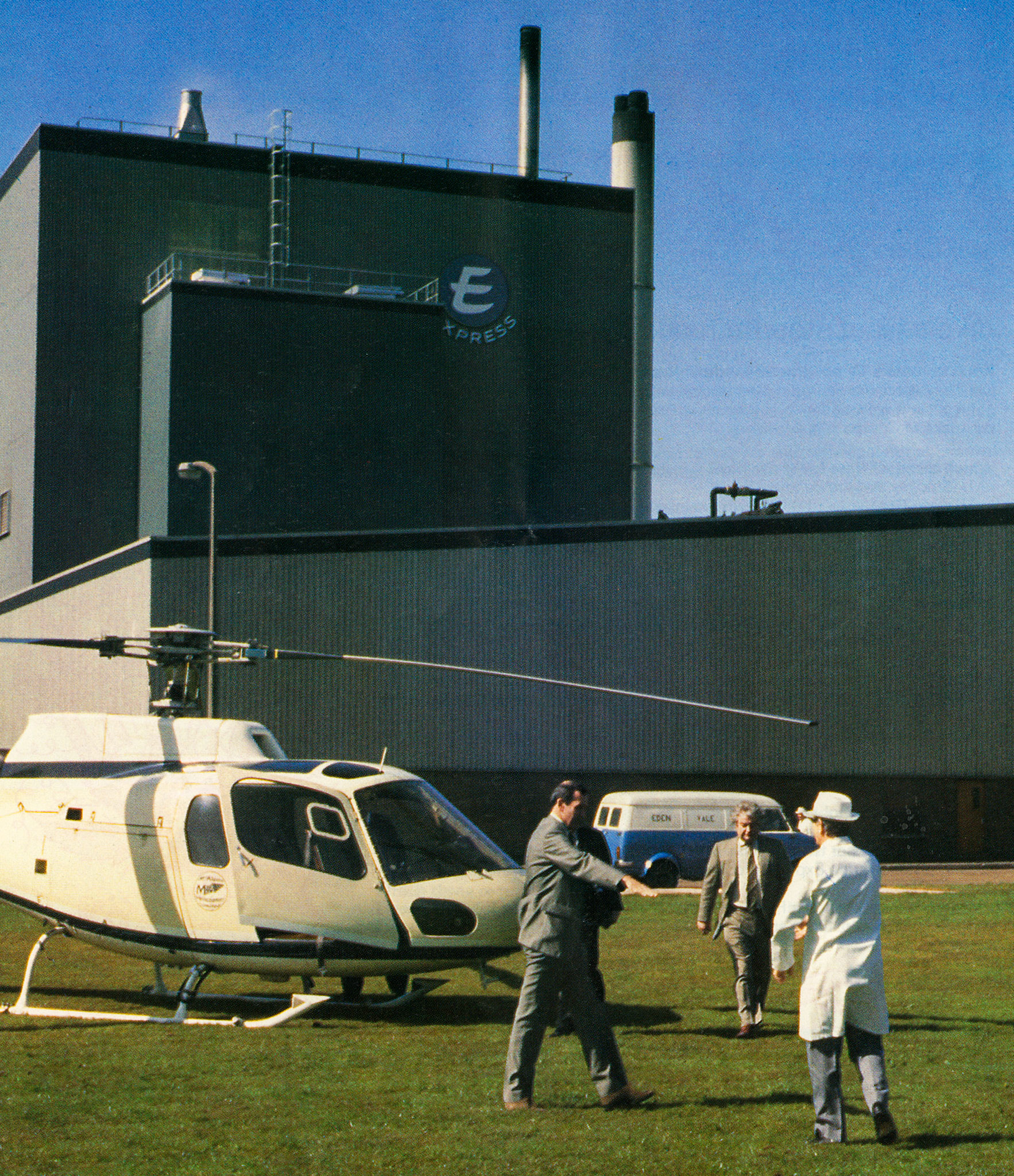 1984 Chris Chamberlain arrives at North Tawton with Tony Good and Bill Lockhart