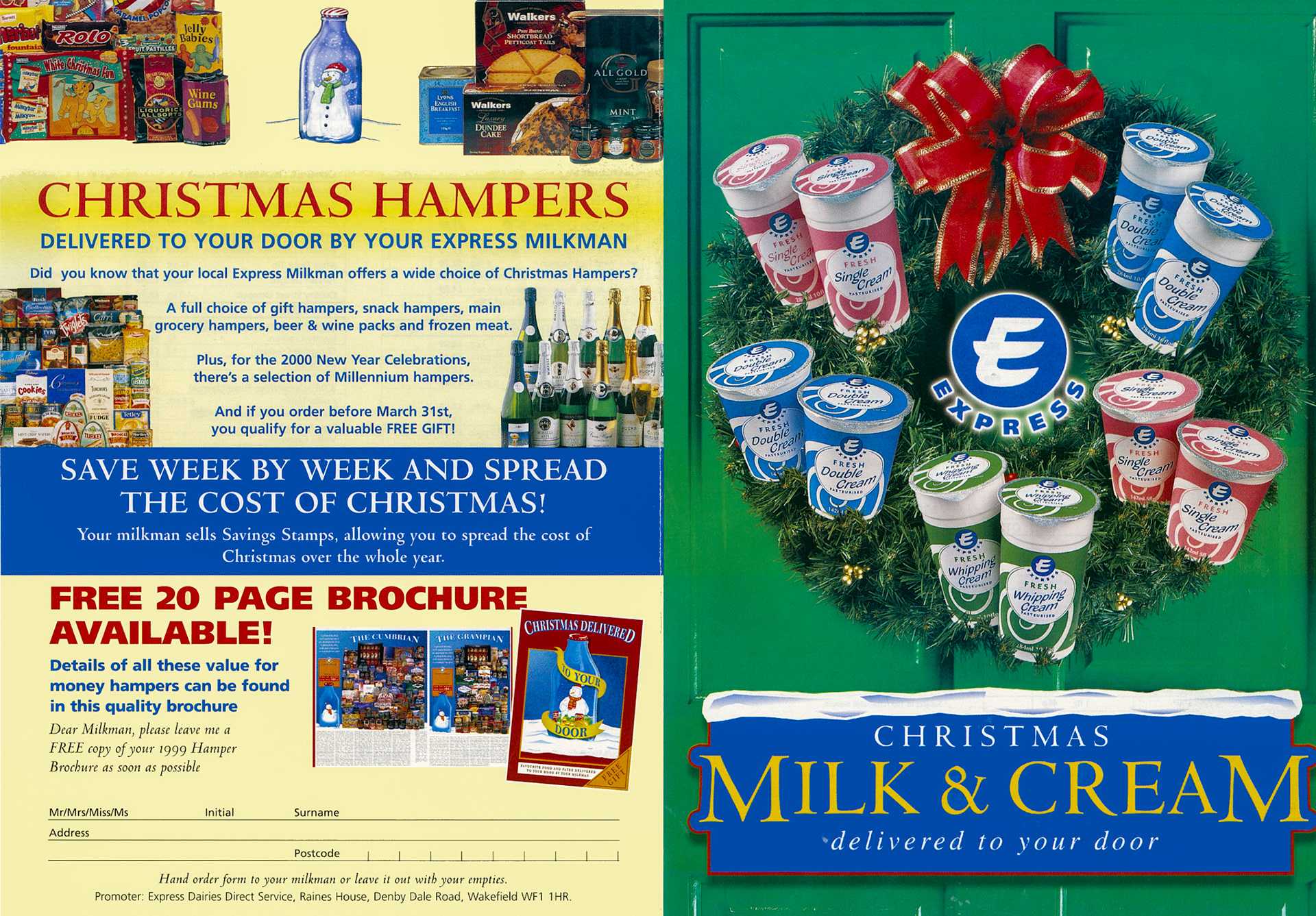 1999 Christmas Hampers leaflet (Courtesy Paul Luke)