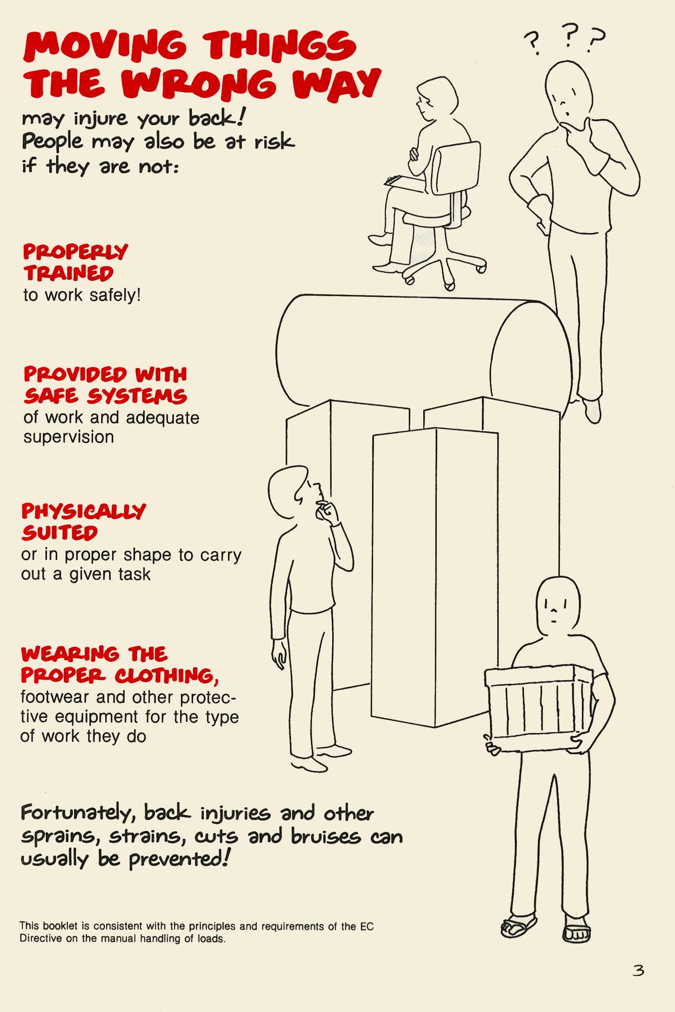 1997 Express/ Dale Farm 'Safe Manual Handling' booklet