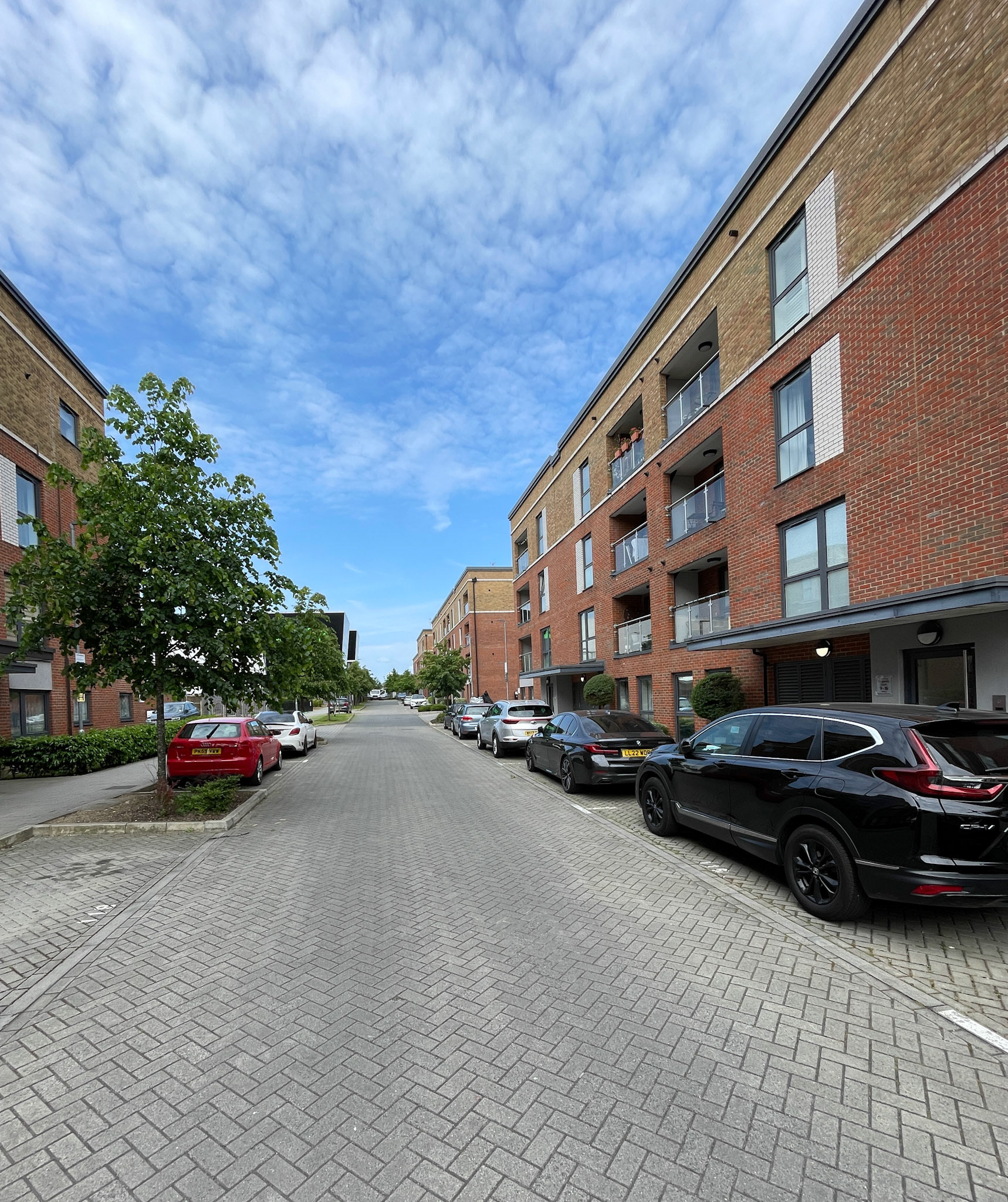 2023 South Ruislip site with Cineworld, ASDA and Housing in 'Arla Place' The block on the right was A Block.