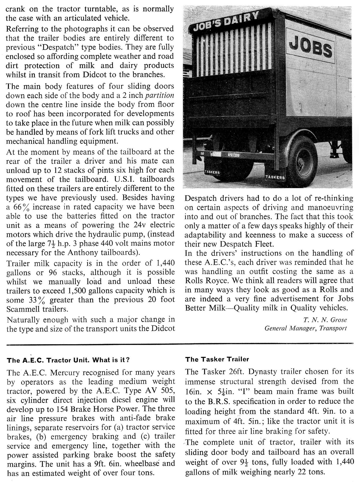 1968 New Didcot transport fleet. (Courtesy Roberts Foundation, Book of Job)