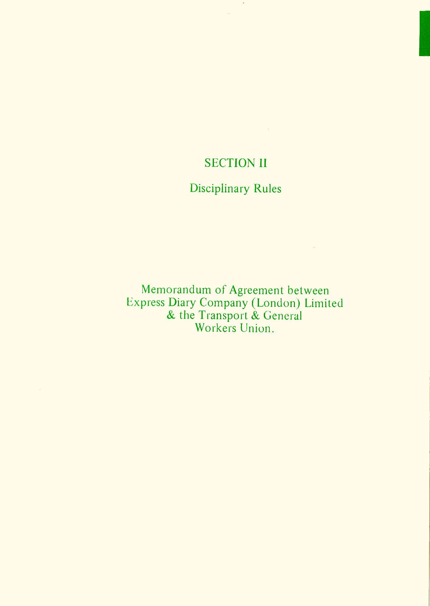 1970's? Procedures &amp; Instructions for Retail Staff, P12 (Express Dairy Tales collection)