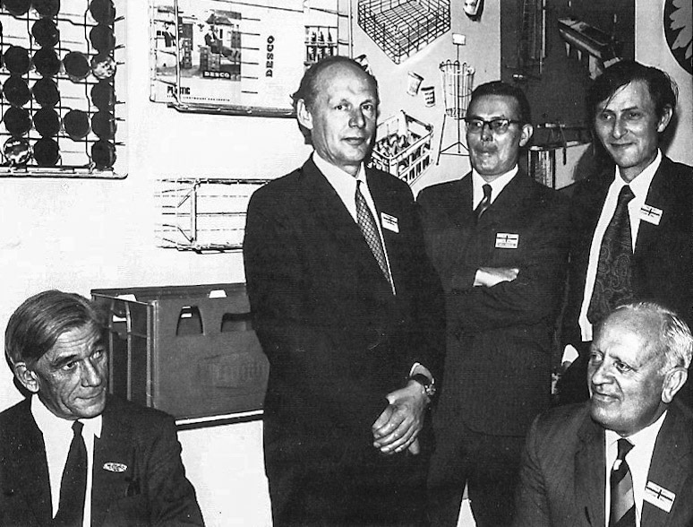 Dairy Supply Company, Joseph Stockwell sitting on the right. (Courtesy Helen White)