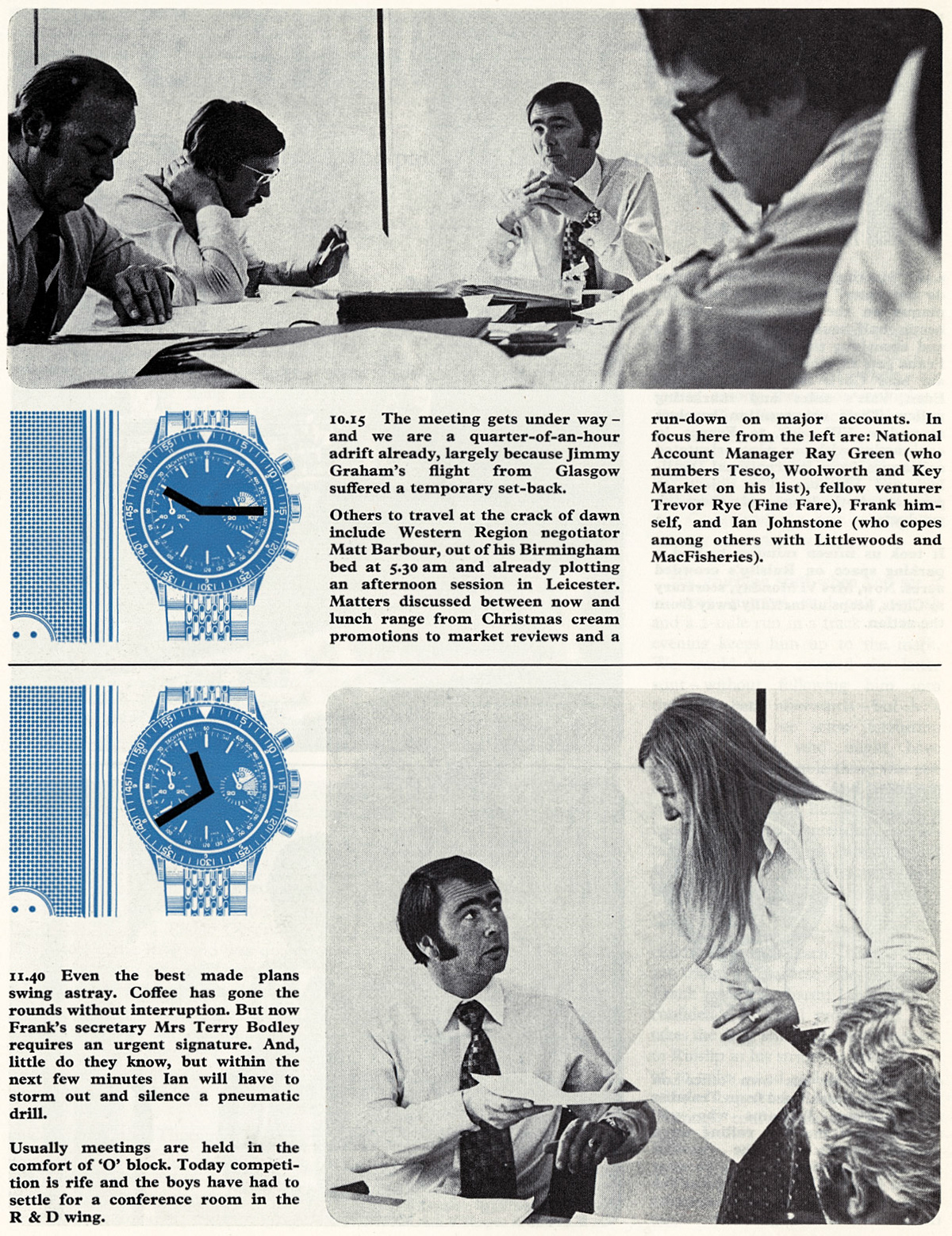 1976 - Day in the life of Frank Wheeler, Eden Vale National Accounts Manager