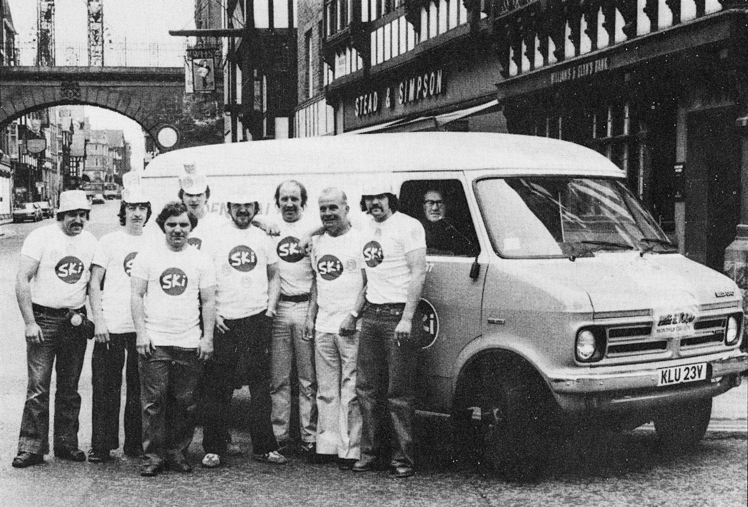 1980 Sponsored walkers from Cuddington raised over £1000 for Stoke Manderville Hospital.  (Express News October)