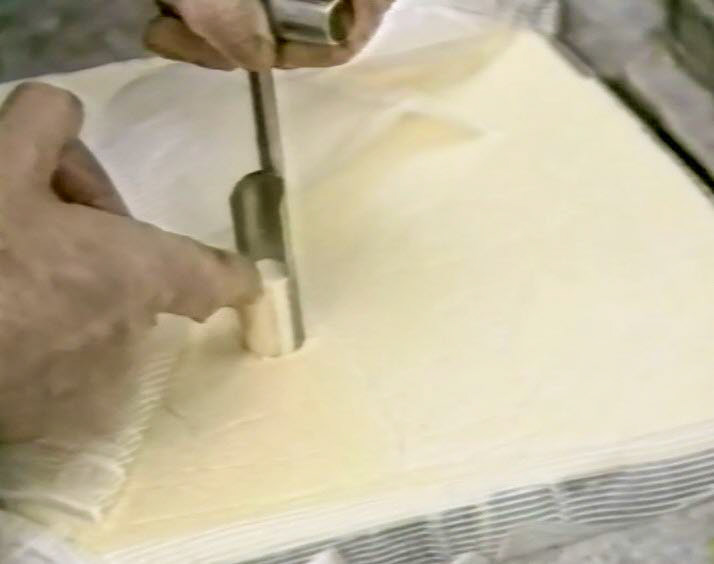 1989 Reece's Creamery-Cheshire Cheese Production-sampled and smelt to ensure quality and consistency