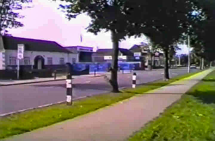 2010 Express Shirley depot, Wickham Road and the old garage on the right before Halfords was built. Peter Roper comments "When we did the pintie bottle changeover at South Morden, the petrol station adjacent was derelict. We took a chance and stored thousands of new crates there in preparation for the changeover day. Nobody ever complained!!!" (Stills from video courtesy supersonicsid, https://www.youtube.com/watch?v=i7fy6fYjHl8 )