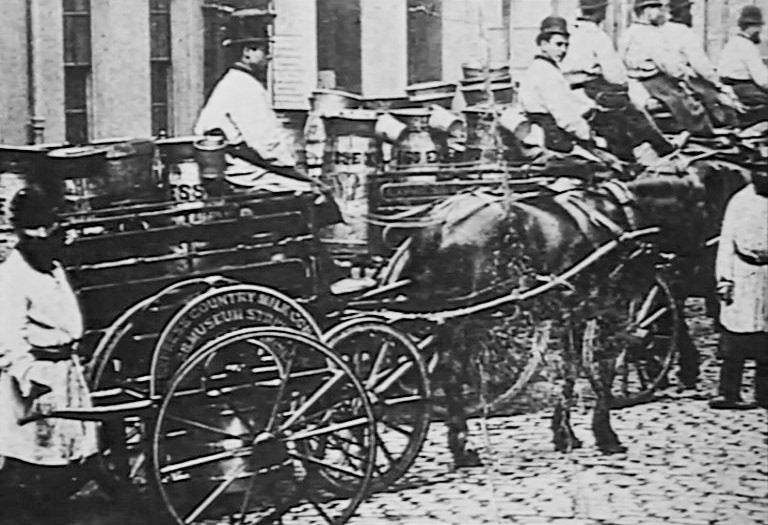 125 Years took Express from the Country Milk Supply Company forwards to... (Express 125 Years video still)