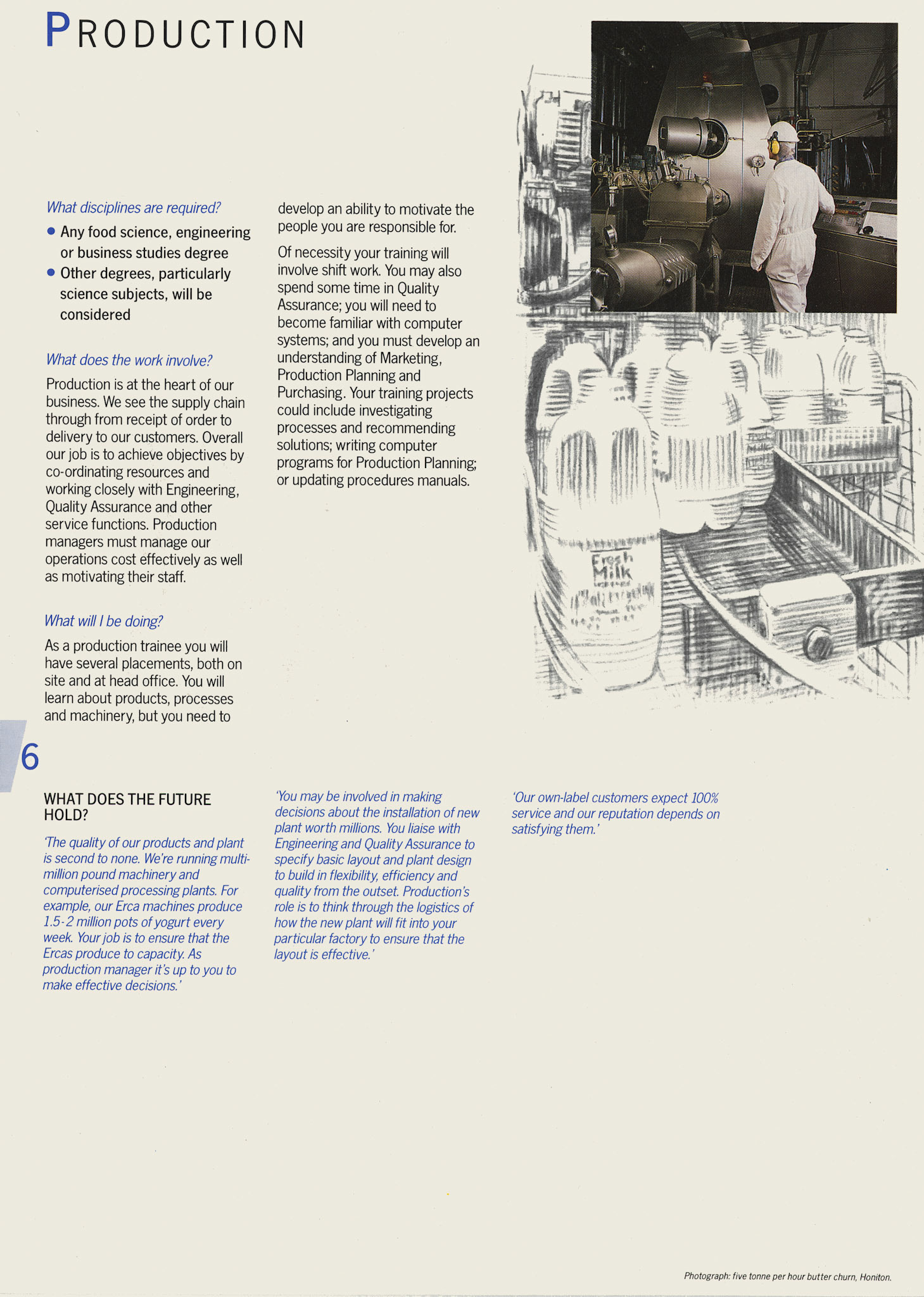 1987 Graduate Recruitment Brochure 'A New Perspective' Page 6. (Courtesy Soo Rose-Cook)