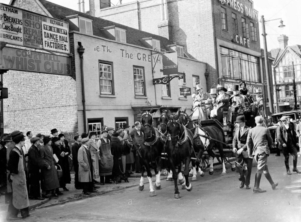 1920's? The Express Dairy cafe and depot off Eltham High Street. (Courtesy Robin Fraser Bell)