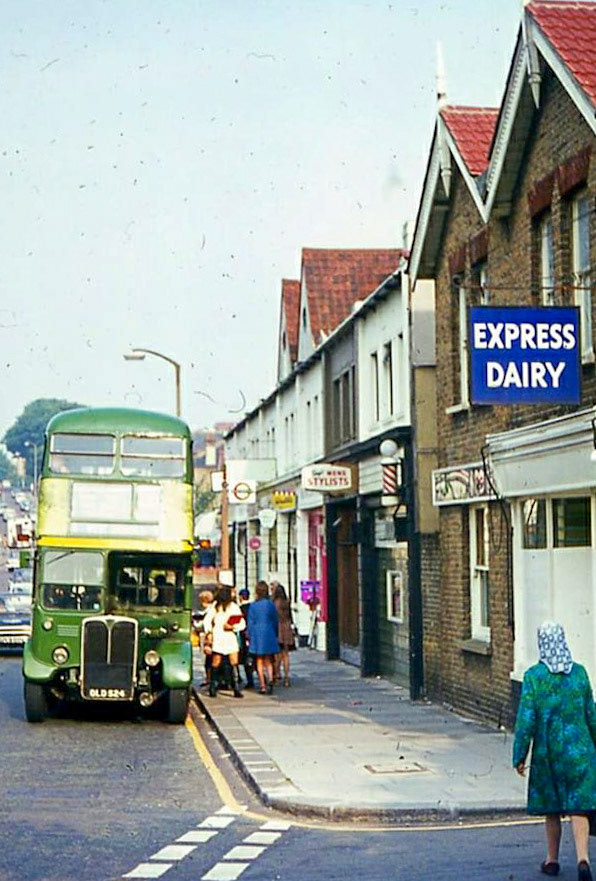 1960's? Carshalton Depot and shop (Courtesy Paul Smith)