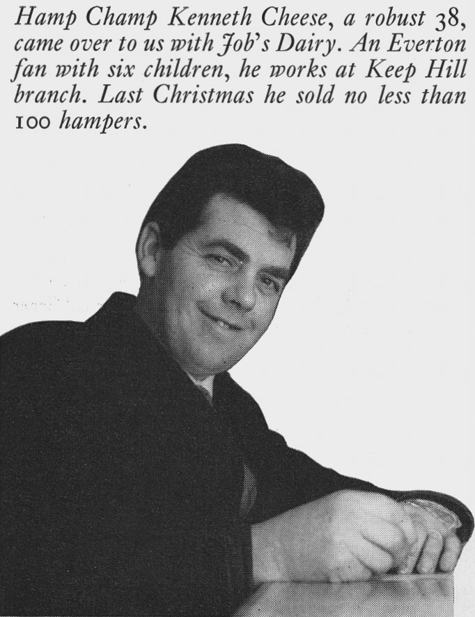 1971 Job's Dairy top hamper salesman Kenneth Cheese. (Express News Spring)