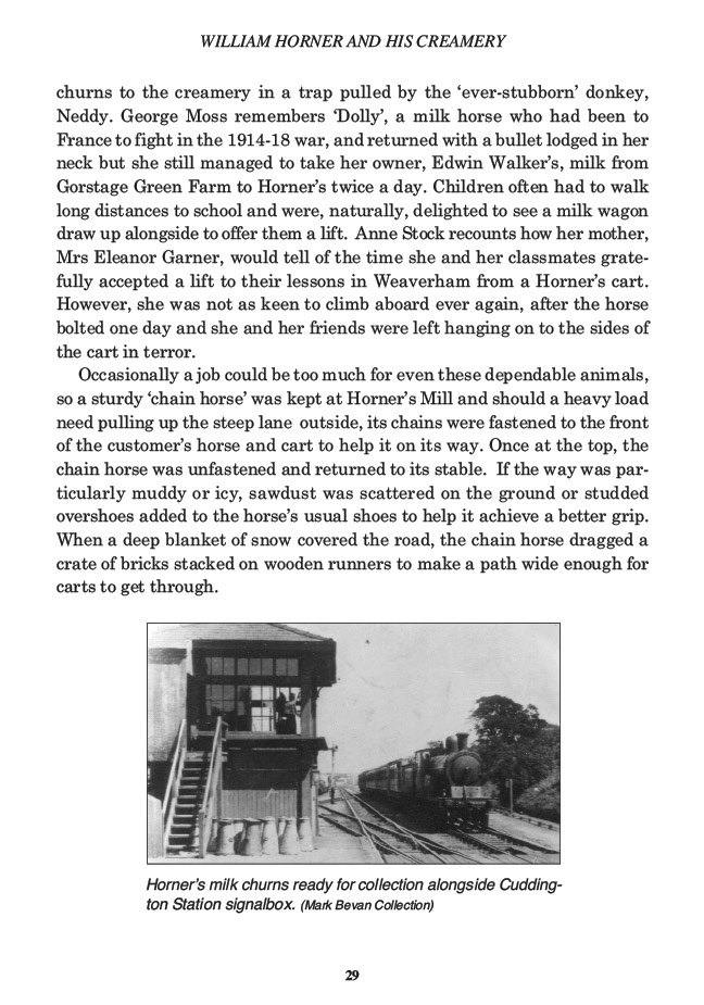 William Horner and his Creamery, Jill King