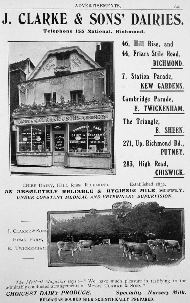 1911, further expansion with now seven shops. (Courtesy Twickenham Park Residents Association)