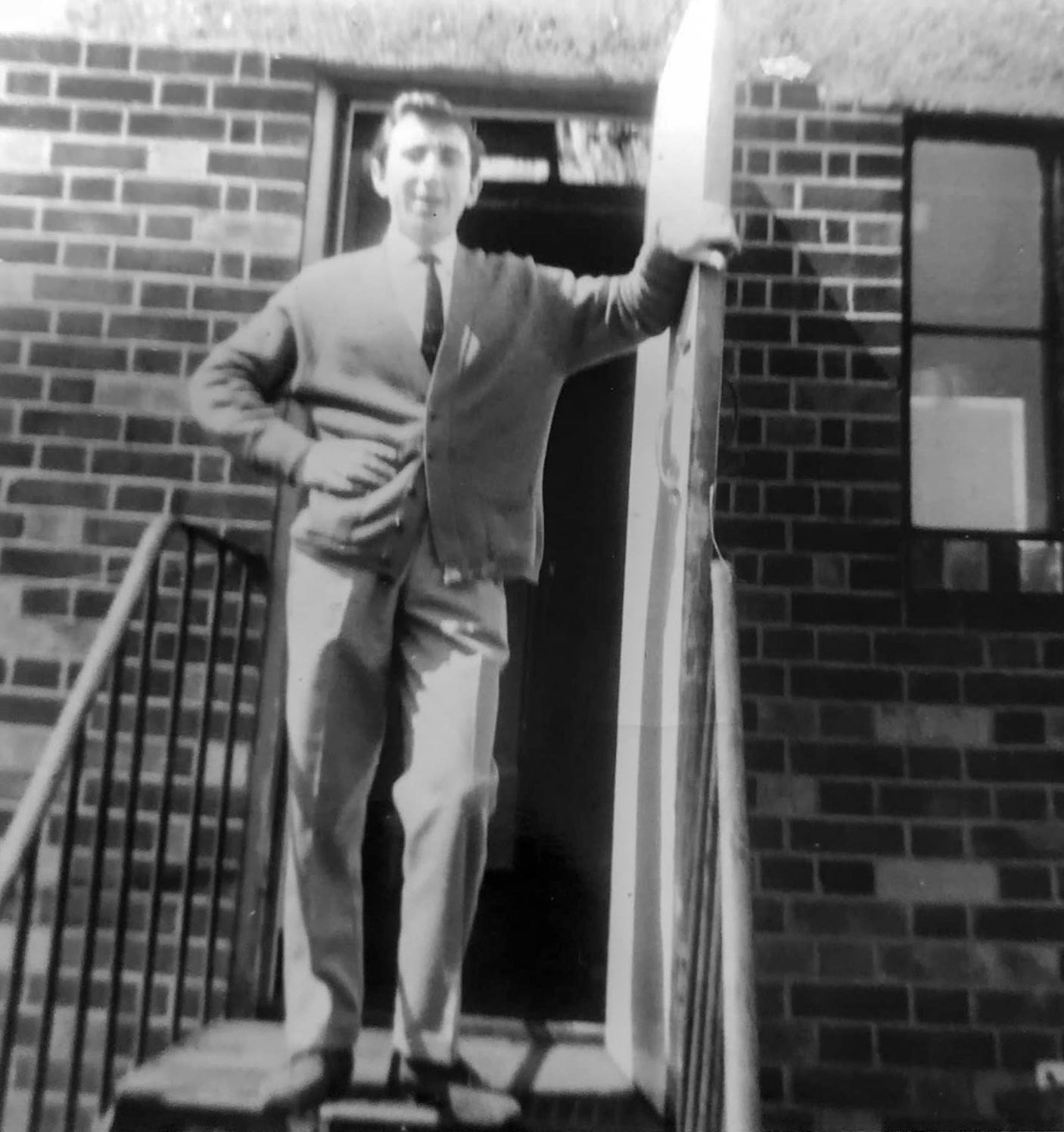 1950's Cricklewood. Gina Jackson comments "This is my late grandfather George Turner, He was a catering manager at Express Dairy Cricklewood. On the back is written 'Mr Gibson (left), assistant manager and grandad George Sydney Turner, manager Express Dairy. My Irish mum Eda Barnes met my dad there when she was working there for a short while in 1959. She had come over from Dublin to see her sister Kathleen who was also working at Cricklewood, and she got my mum a job there. I think my dad also worked there with a man called Peter Trigwell who later moved to New Zealand. My dad's dad, also called George Turner worked for Express Dairies for many years and I think I have a photo of him being presented with an award from Walter Nell for 30 years service"." (Courtesy Gina Jackson)