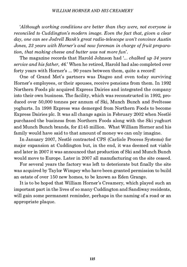 William Horner and his Creamery, Jill King