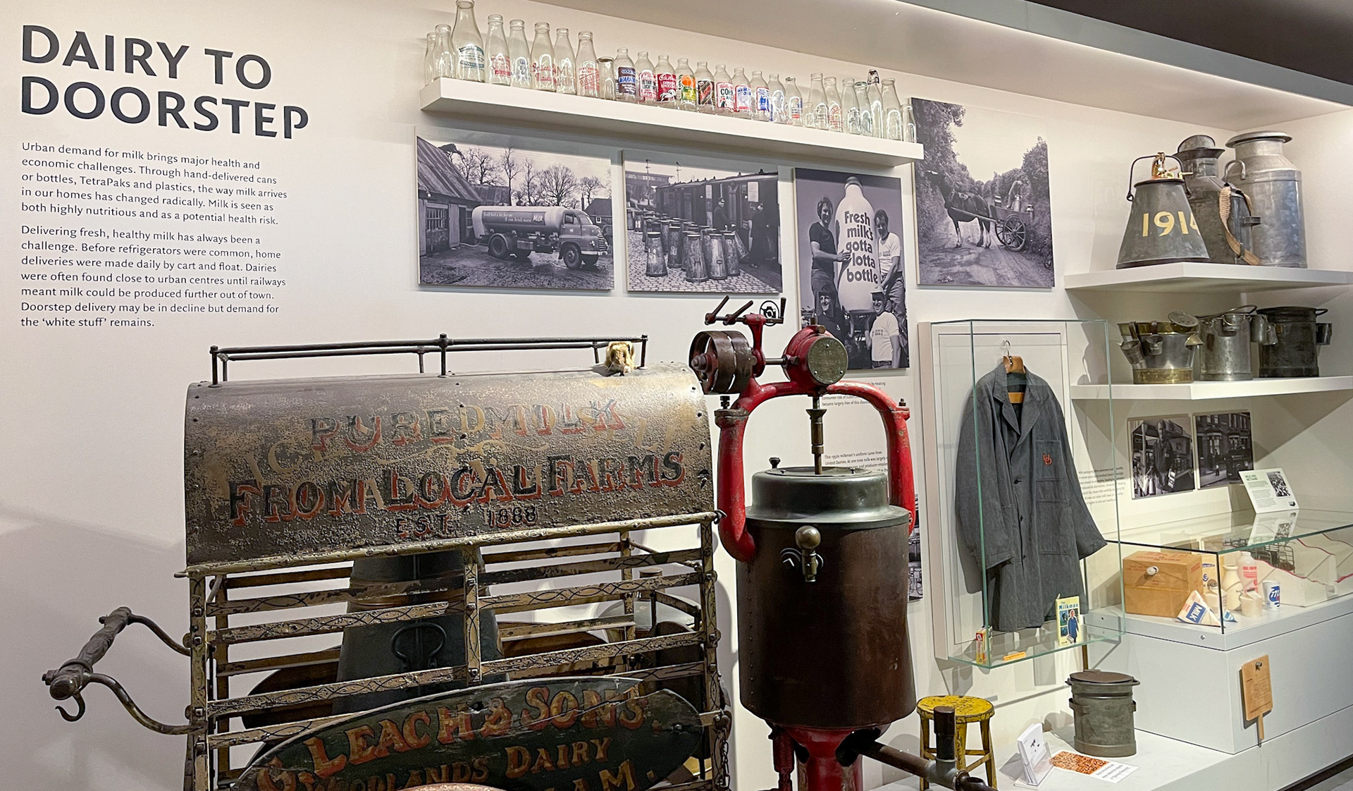 2023 'Dairy to Doorstep' collection at the MERL. (Courtesy Museum of English Rural Life)