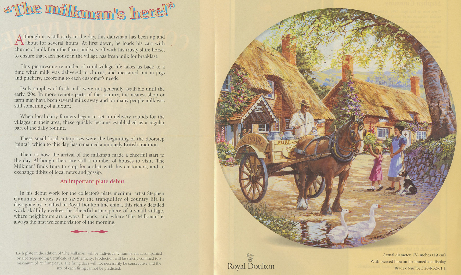 1980s? Royal Doulton 'Country Deliveries' collection. (Courtesy Paul Luke)