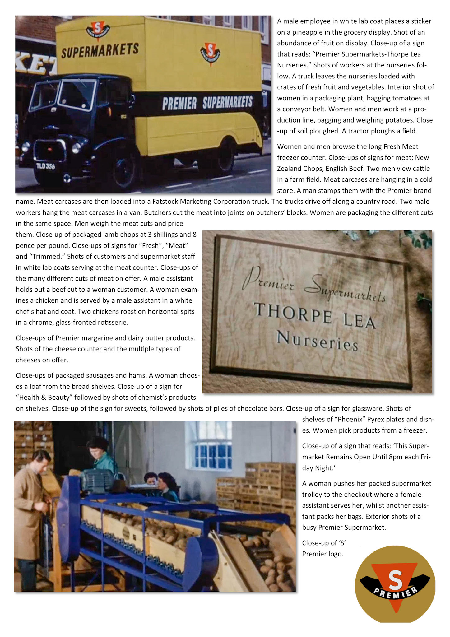 1957 Premier Supermarkets-summary and description of ‘Time for Leisure’ film - Page 4