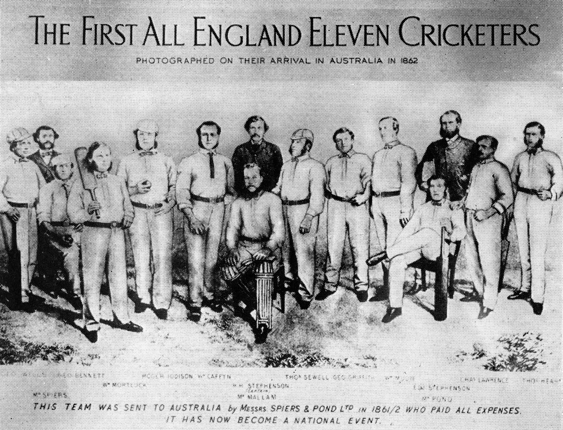 1962 Remembering the first cricket Test Match in 1862 organised by Felix Spiers and Christopher Pond. (From Express Story 1864 - 1964)