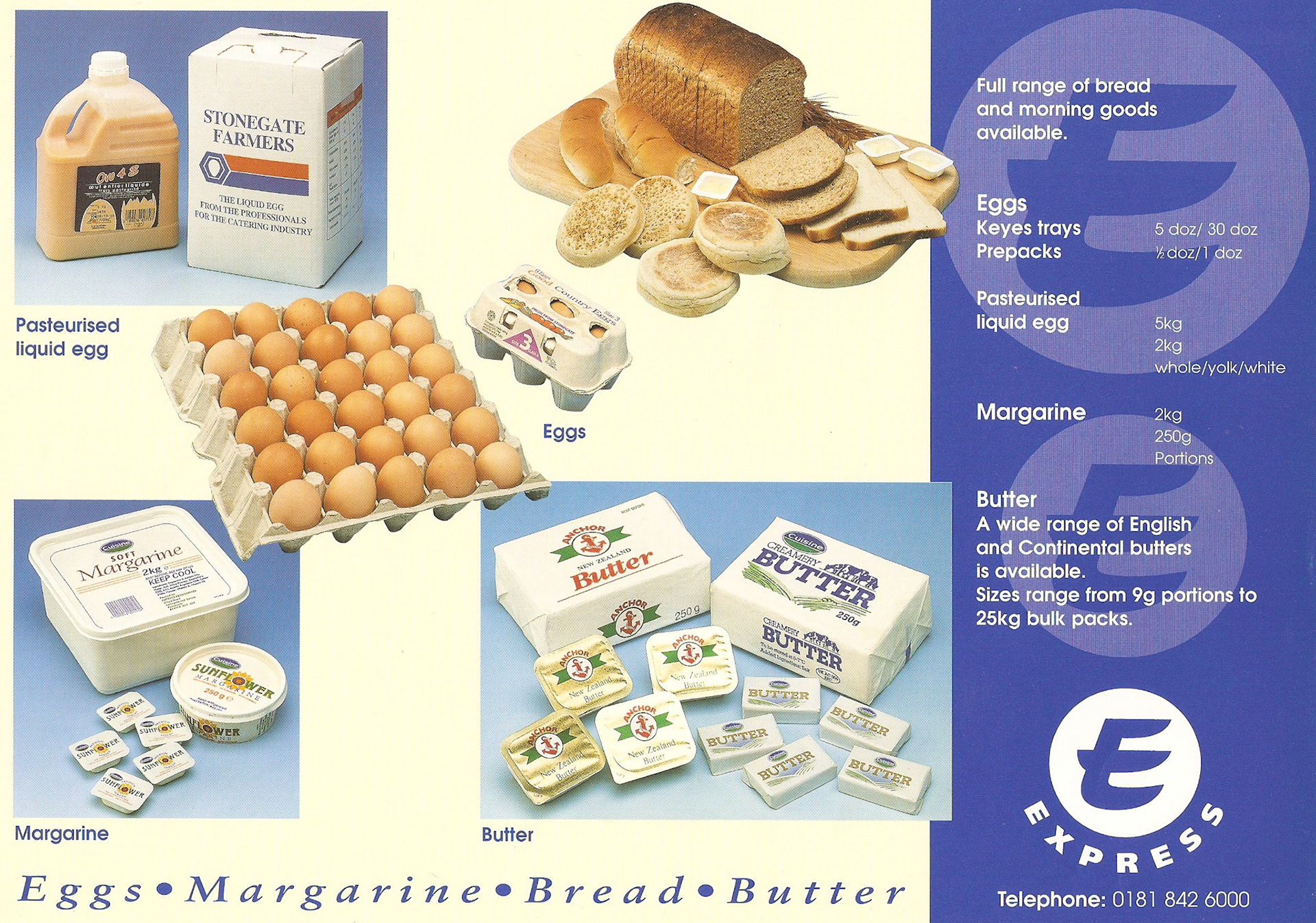 1980's ? probably Caterers/ shops promotion leaflet (Courtesy Paul Luke)