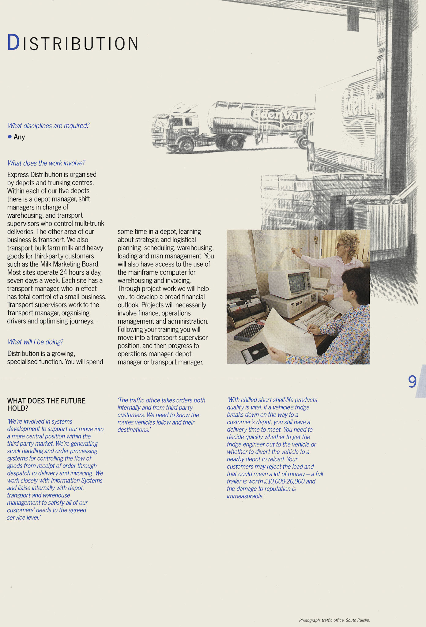 1987 Graduate Recruitment Brochure 'A New Perspective' Page 9. (Courtesy Soo Rose-Cook)
