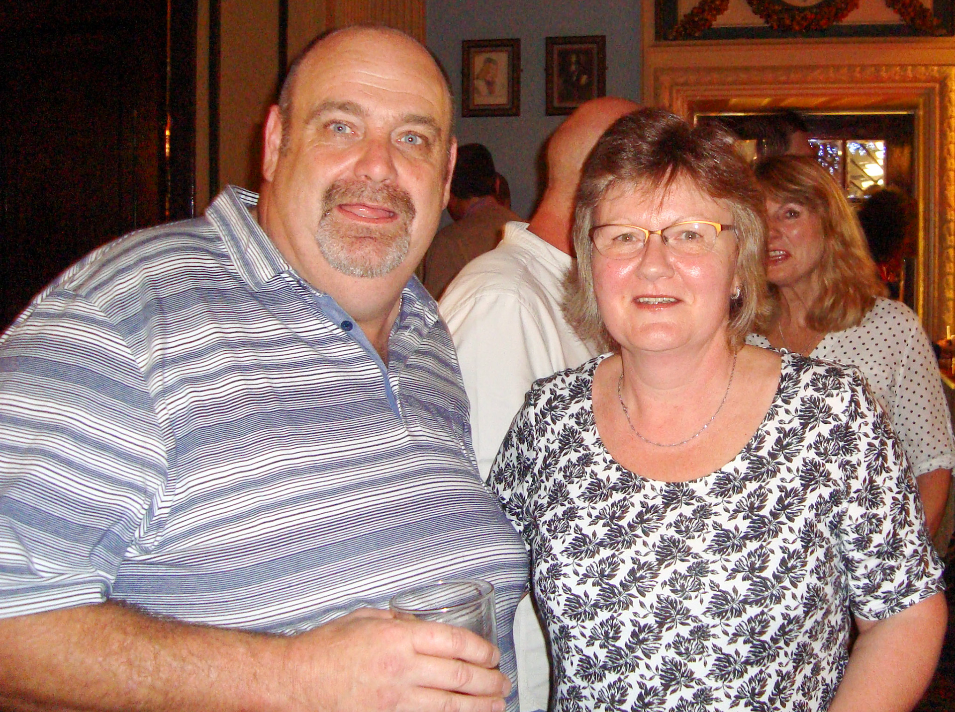 2016 Exeter Staff Reunion, The Imperial. Dave Montandon and Gillian Chambers.  (Courtesy Phillip Budd)