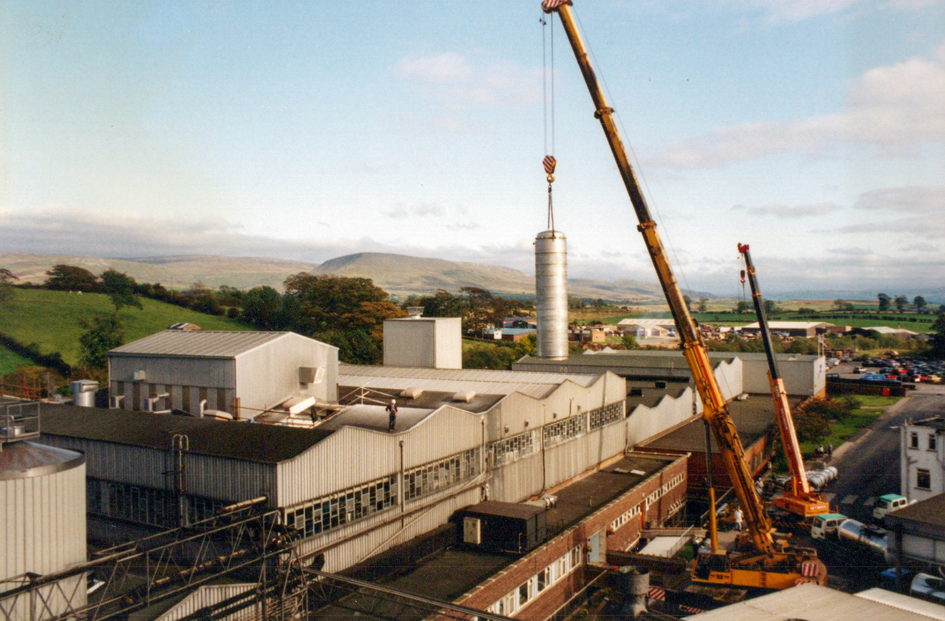 1980's Appleby Spray Drier Installation. (Courtesy David Atkinson)