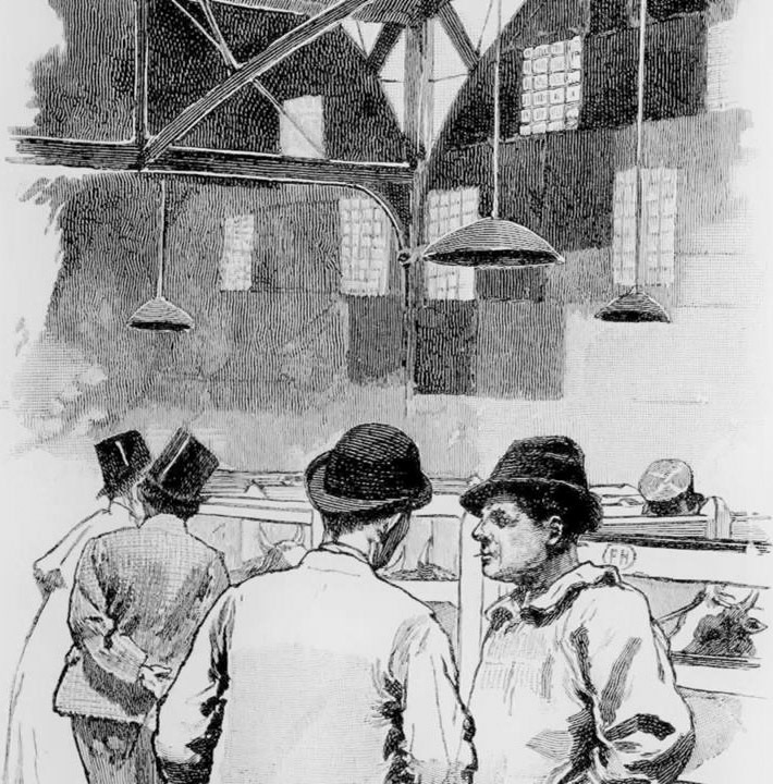 1850's Milk dealers arranged milk supply by train from Essex, Hertfordshire and Hampshire. (Courtesy 'On the Milk Train' video, Dr David Turner)