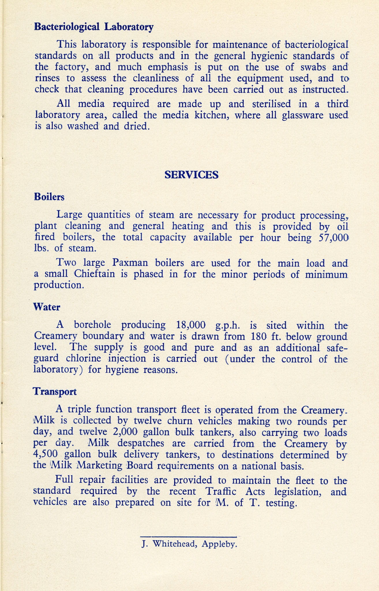 1971 - Appleby Creamery 40th Anniversary Brochure