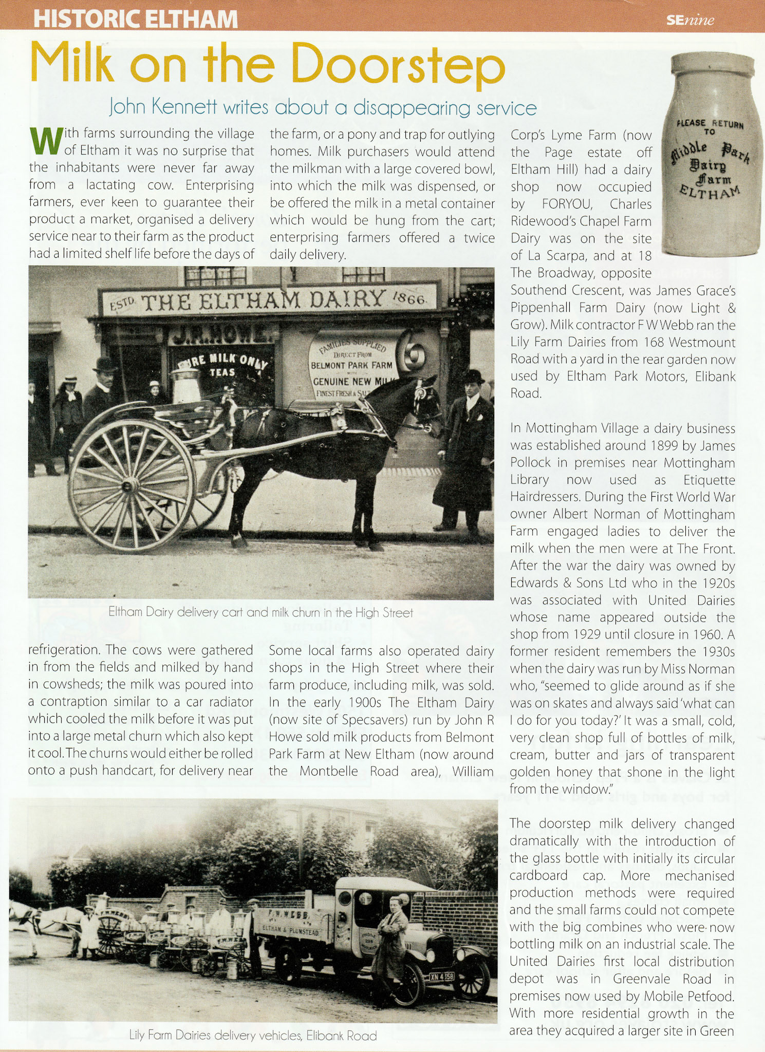 2013 Eltham article by John Kennett-1 (Courtesy SENine magazine)