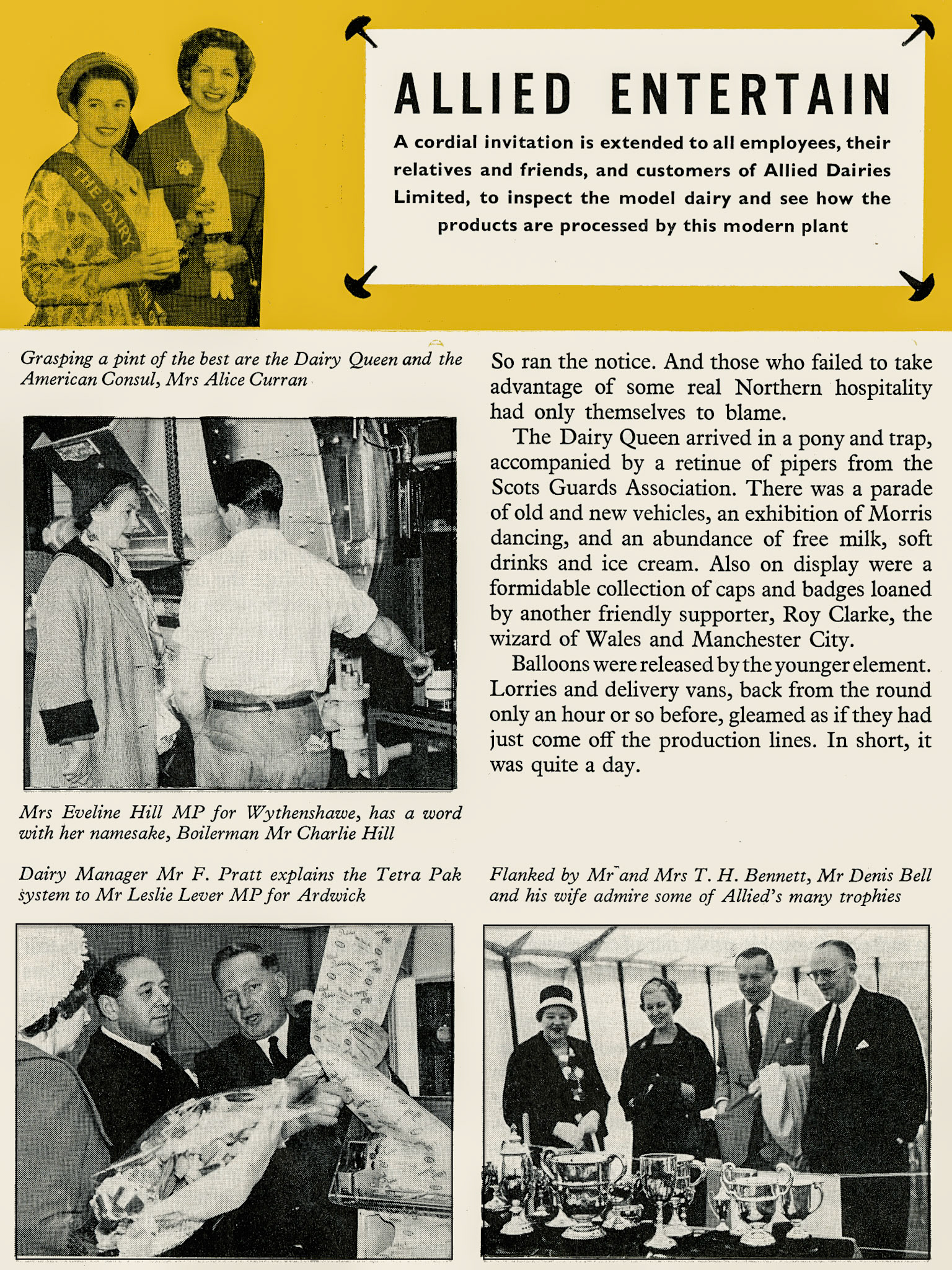 1960 Allied Dairies Open Day, part of Northern Region. (Express News Summer)