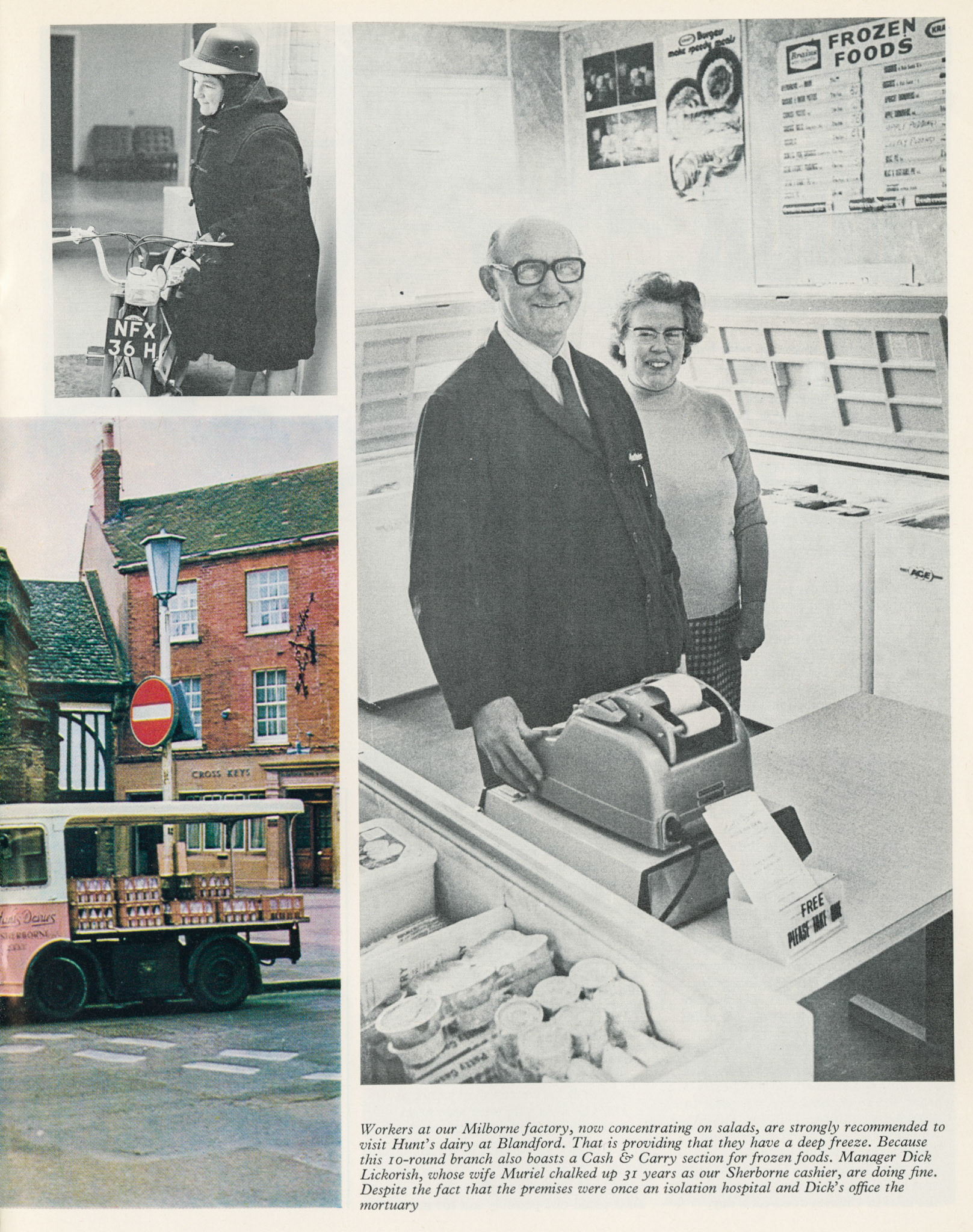 1975 Hunt's Dairies, Sherborne, Dorset