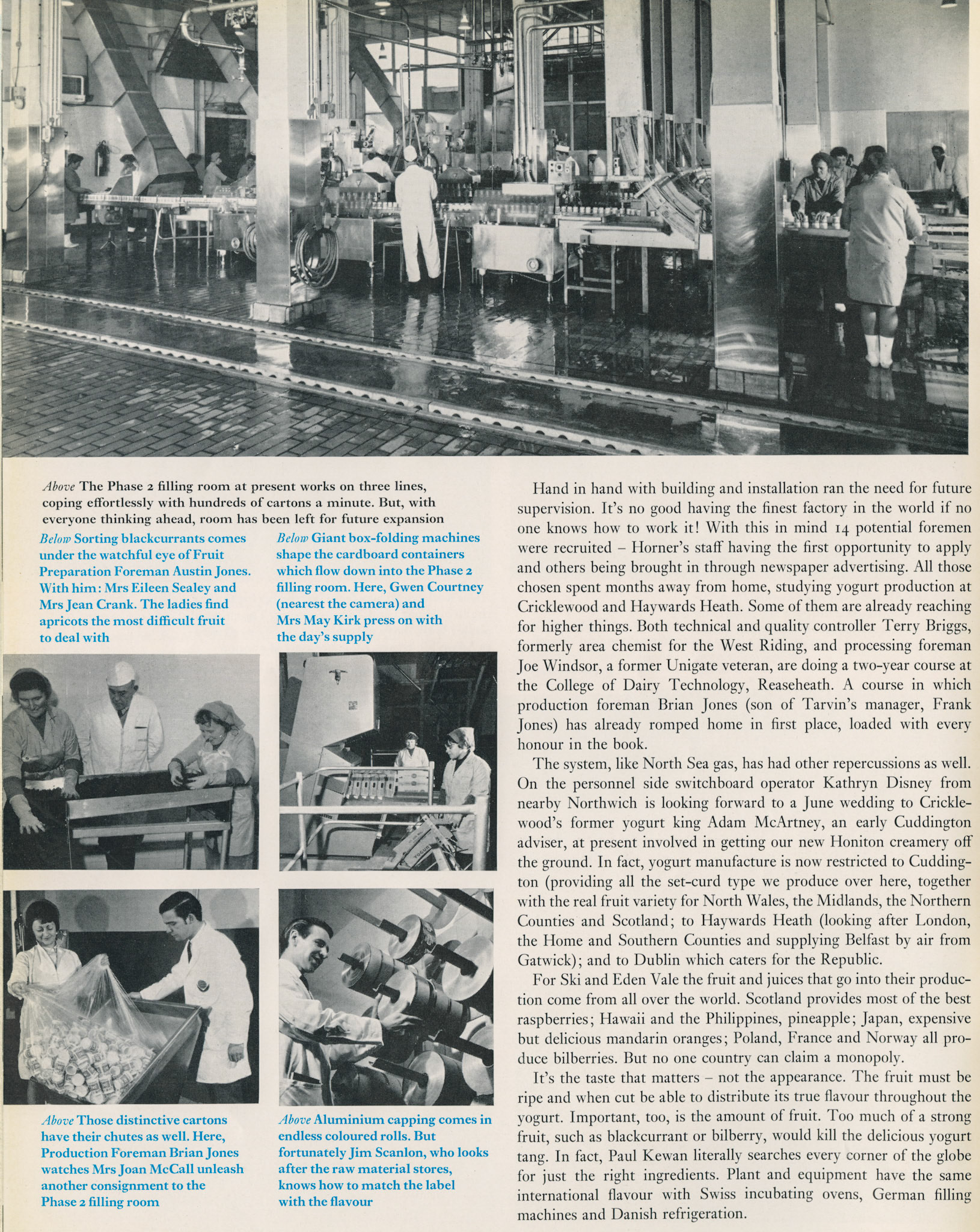 1969 'The world's most modern yogurt factory' from Express News